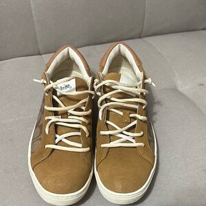 Brown Leather Sneakers